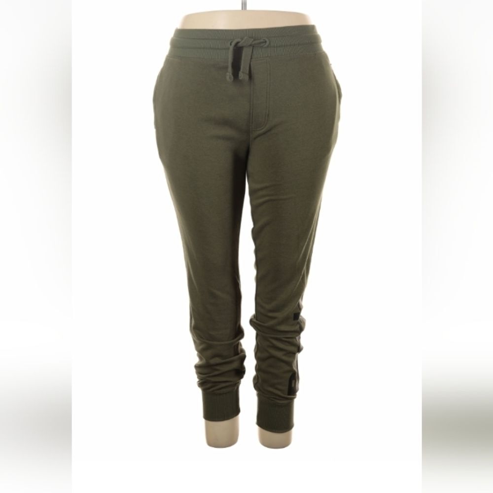 Olive Green Womens Xxl Jogger Pants BENCH Brand Sweatpants Logo